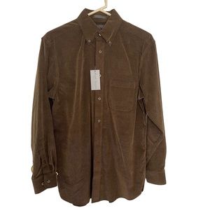 NWT Daniel Cremieux Men’s Corduroy Button Down Long Sleeve Shirt Size Small